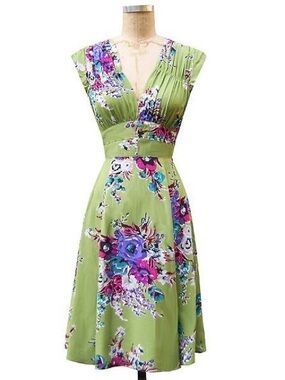 1940s Dress - Olivine Floral